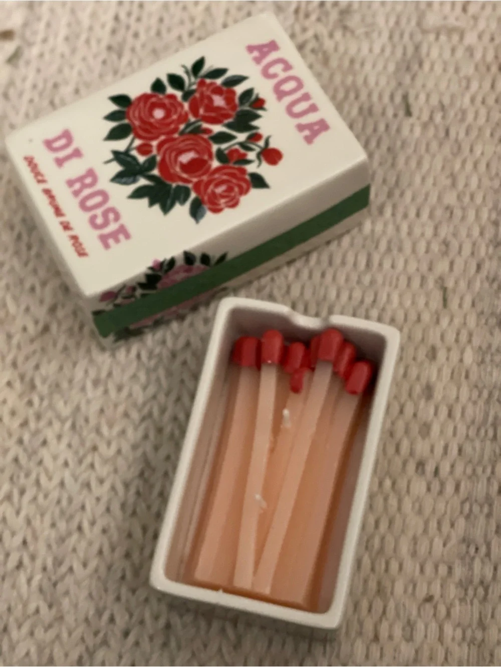 Matchbox Floral Salted Woods & Rose Ceramic Candle from Anthropologie